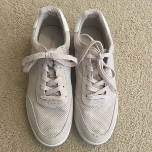 Old Navy light pink/blush sneakers.  Faux suede.